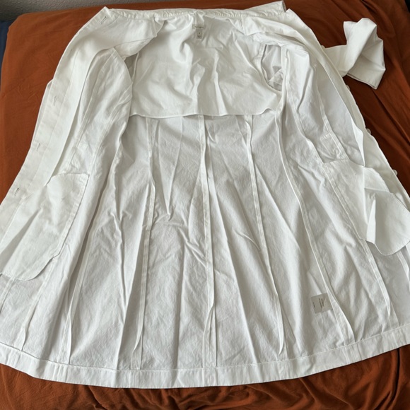 Halogen White Trench Coat size Small Without Belt - Picture 9 of 14